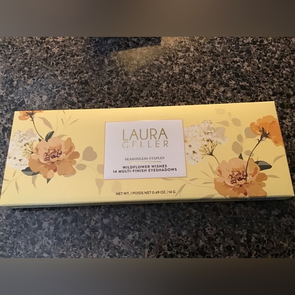 LAURA GELLER NIB EYESHADOW PALETTE WILDFLOWER WISHES 14 COLORS